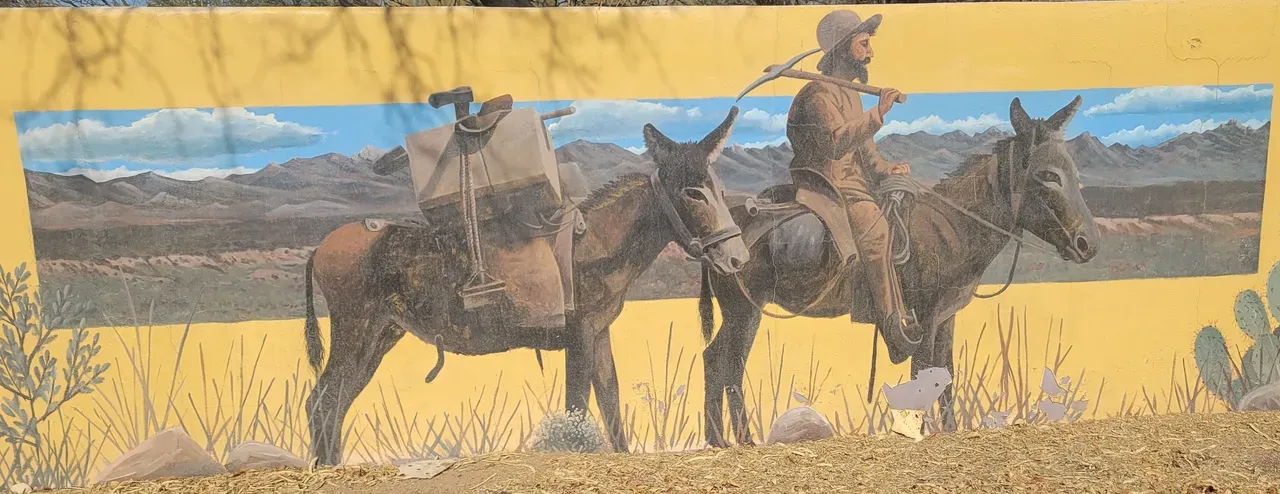 Benson, Arizona murals, early prospector, 1880, gold, things to do