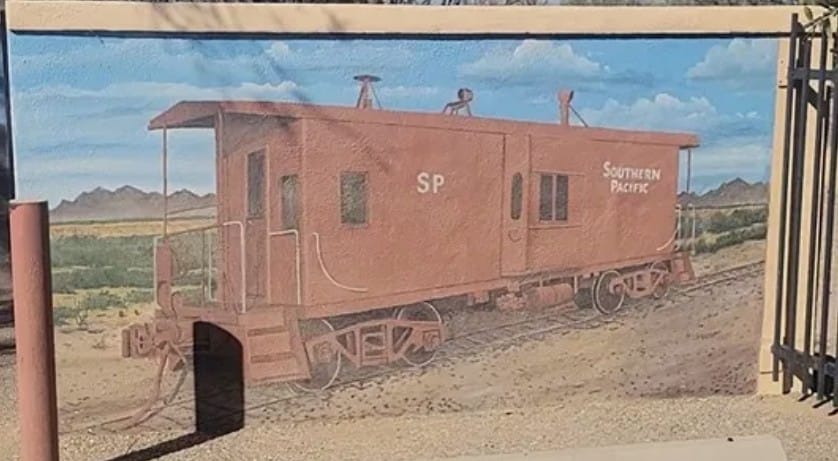 Benson, Arizona murals, southern pacific caboose, things to do