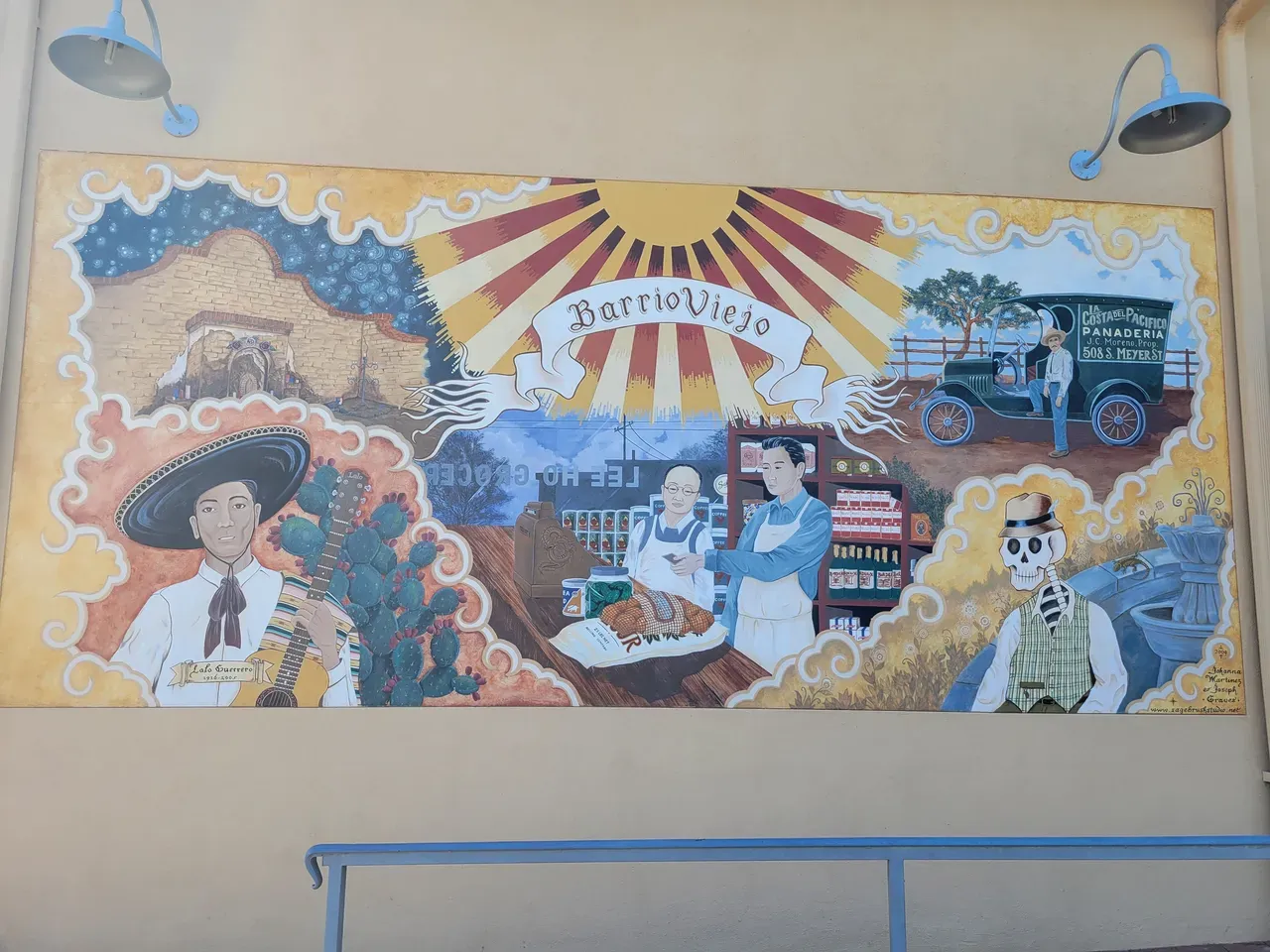 Mural at the Old Lee Ho's General Store in Barrio Viejo, Tucson, Arizona
